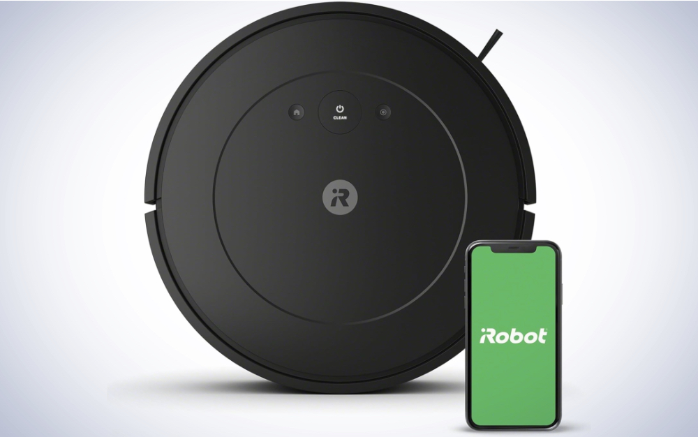 iRobot Roomba Vac Essential Robot Vacuum on a plain white background.