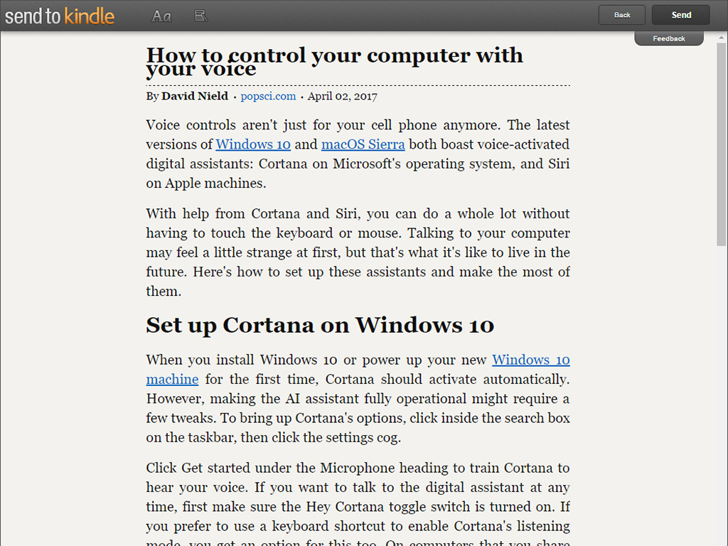 keyboard shortcut to highlight text on kindle pc