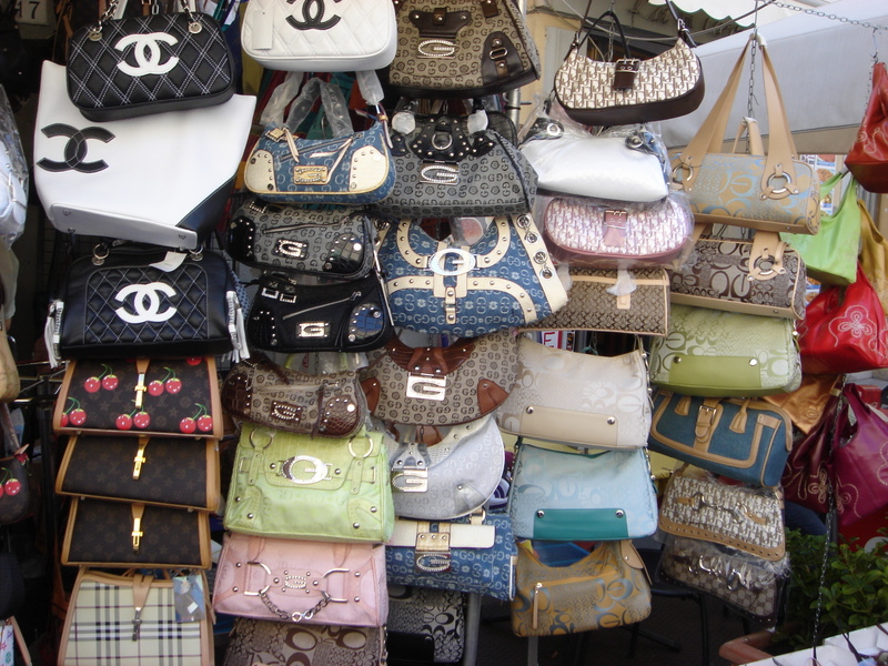 Counterfeit handbags on Canal Street