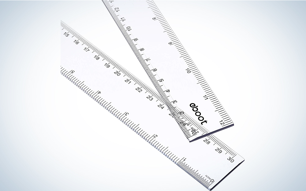 6 Ruler Clear 6 Inch Small Measuring Rulers for School Home Office Plastic  15CM