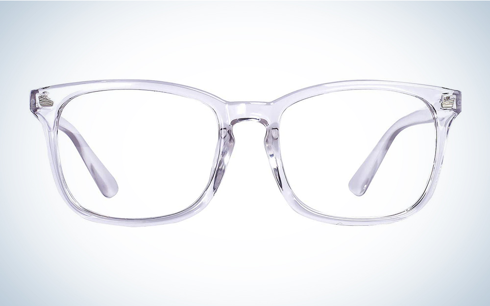 Wholesale Chunky Retro Clear Lens Blue Light Blocking Glasses
