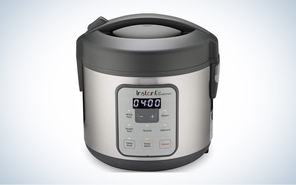  White, 2-Cup Mini Rice Cooker with Keep Warm Function, Perfectly Portioned For Individuals and Couples
