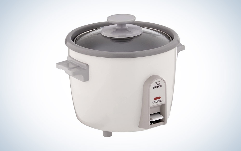  White, 2-Cup Mini Rice Cooker with Keep Warm Function, Perfectly Portioned For Individuals and Couples