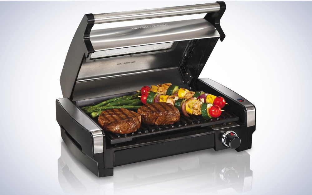 Kitchen + Home Stove Top Smokeless Grill - Indoor BBQ with Bonus Stove