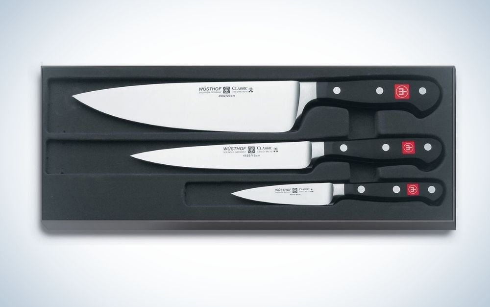 Mercer Culinary 4-Piece Bar Knife Set with Slide-On Guards