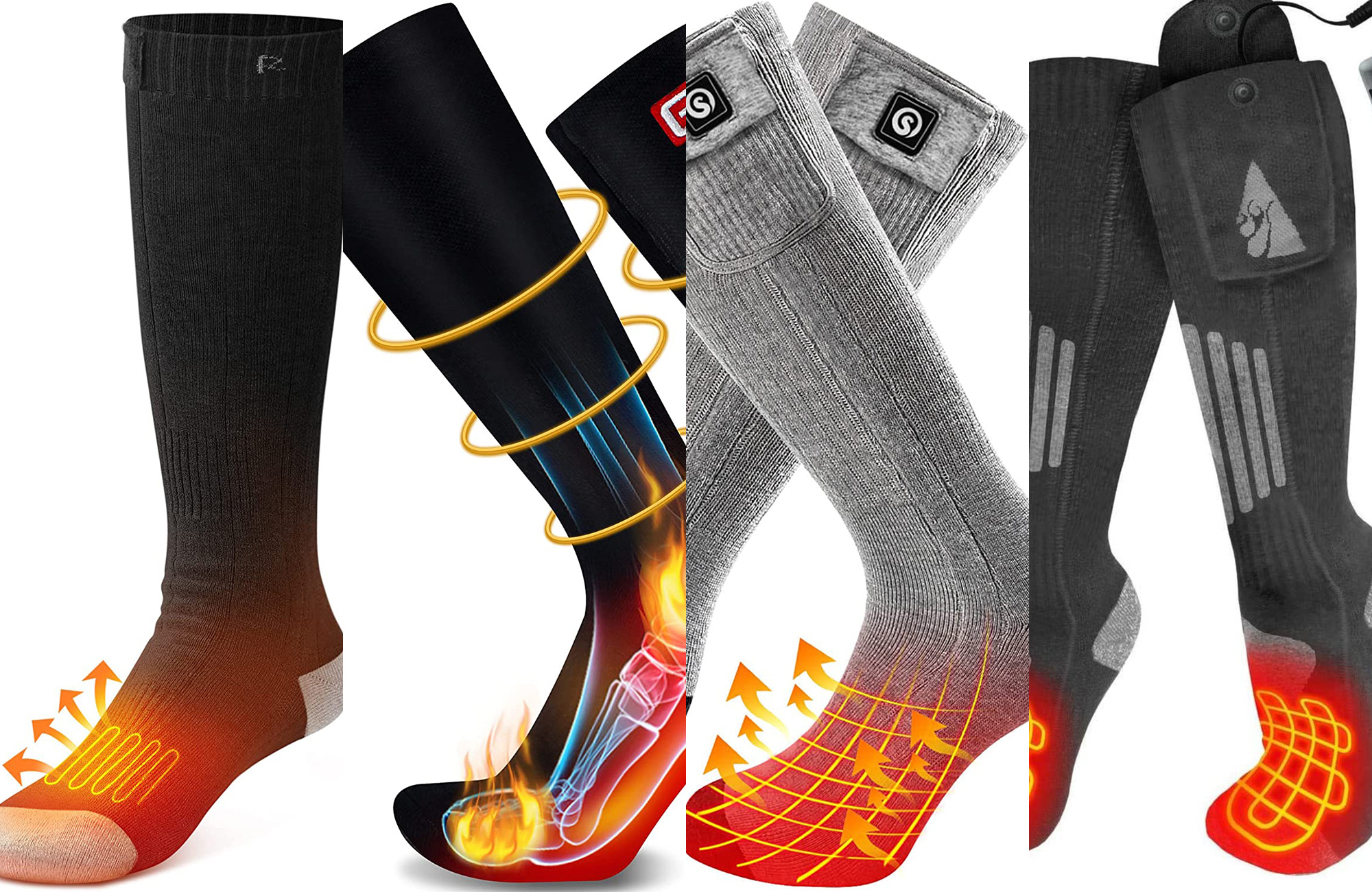 Outdoor Heated Electric Socks Costco Unisex, 4000mAh Rechargeable
