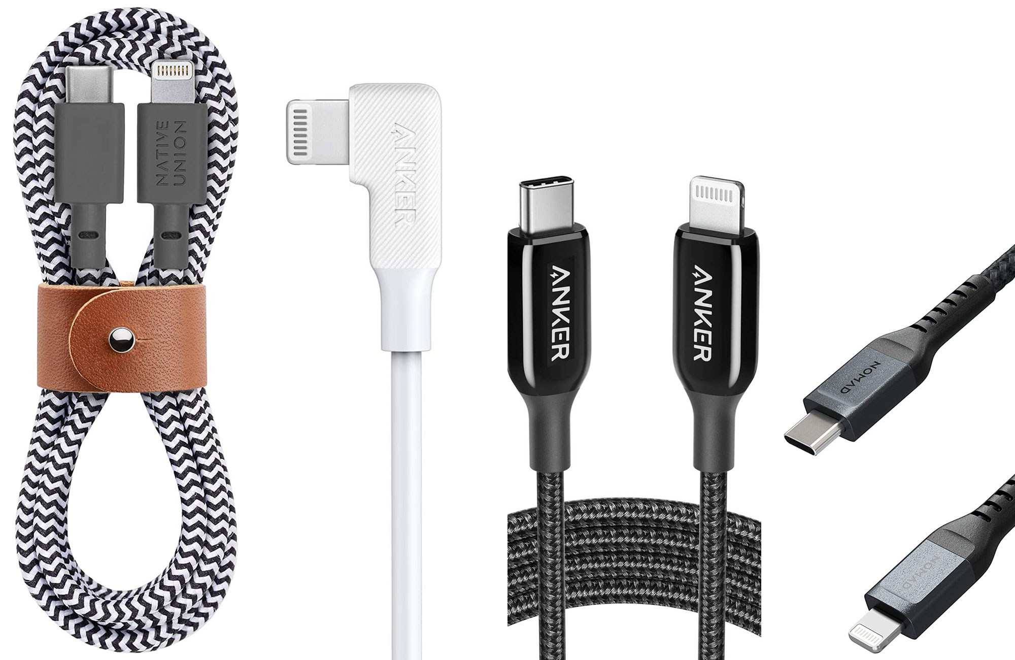 USB-C to Lightning iPhone Charging Cable + Strap