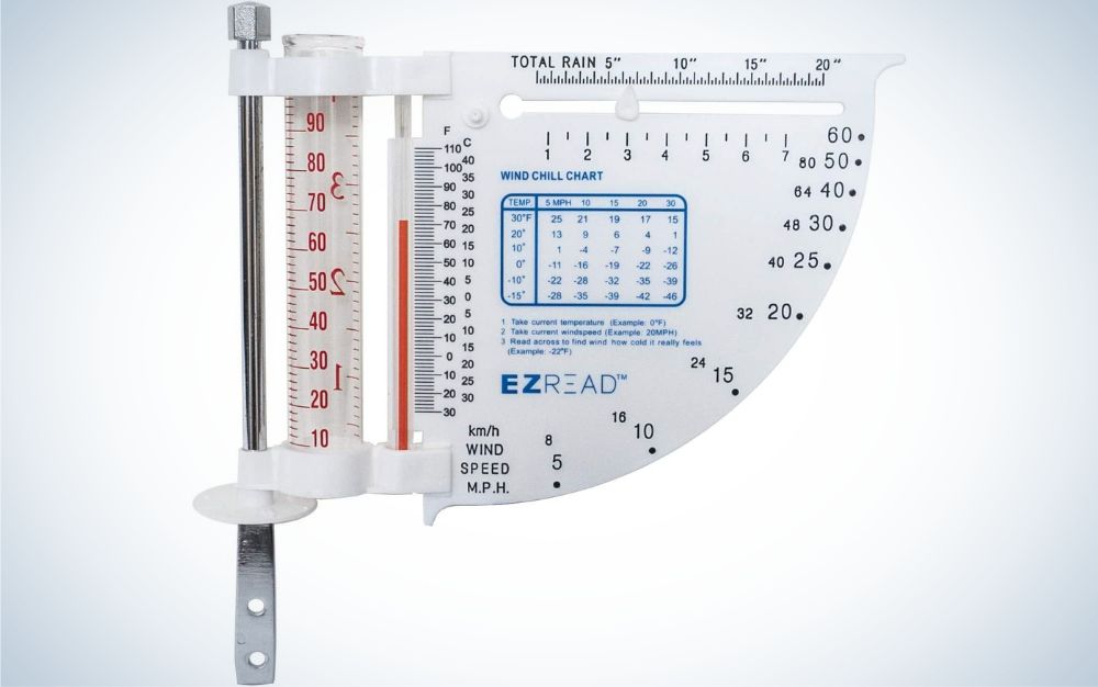 Metal 3 in 1 Barometer Weather Station for Indoor and Outdoor Use