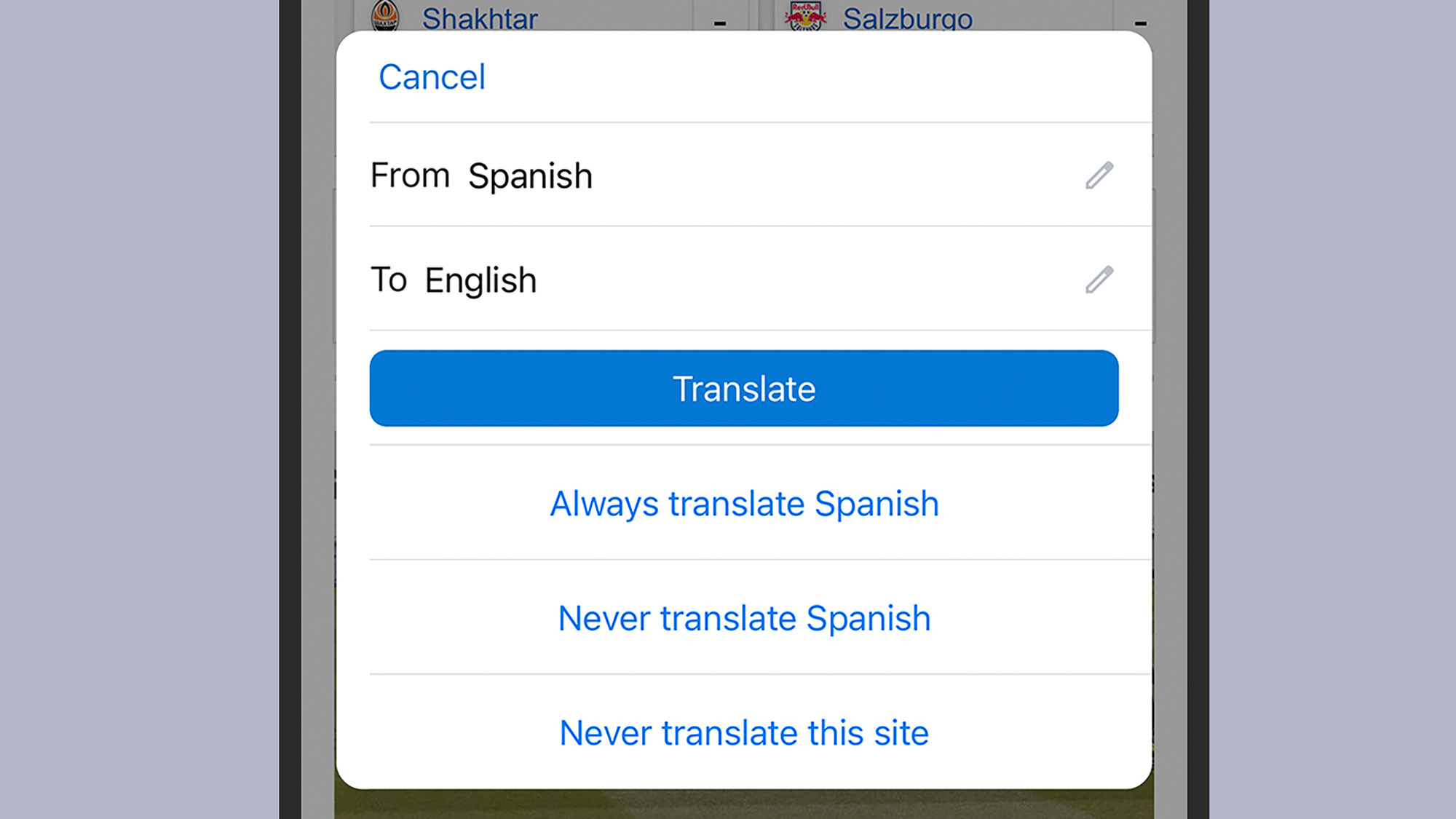 Instagram Adding Translate Button
