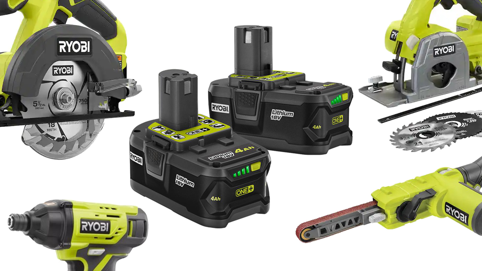 Ryobi's ONE+ System. One Battery. Over 100 Tools. For the Home & Garden. 