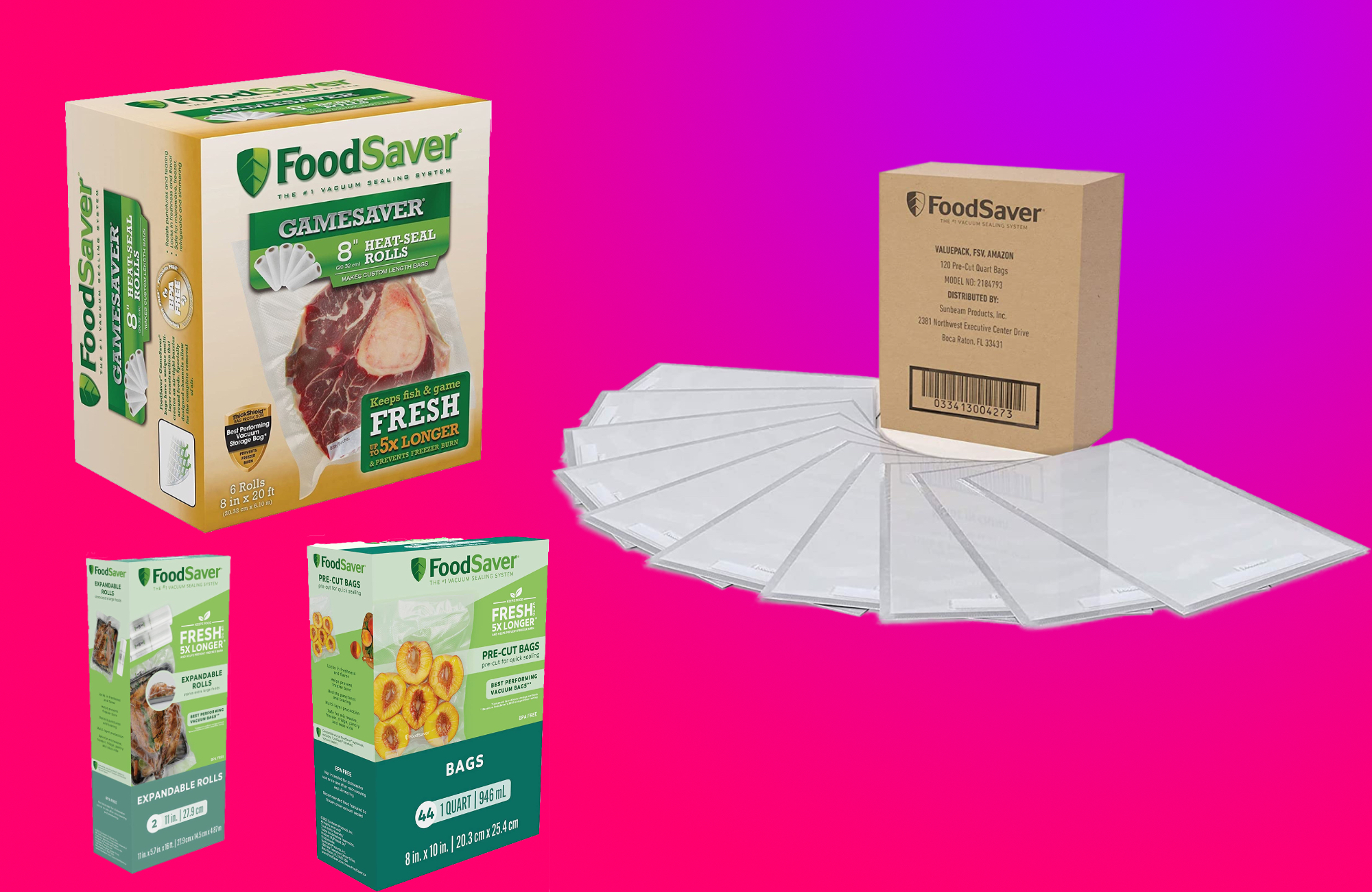 FoodSaver GameSaver Vacuum-Seal Bags - Tackle Shack