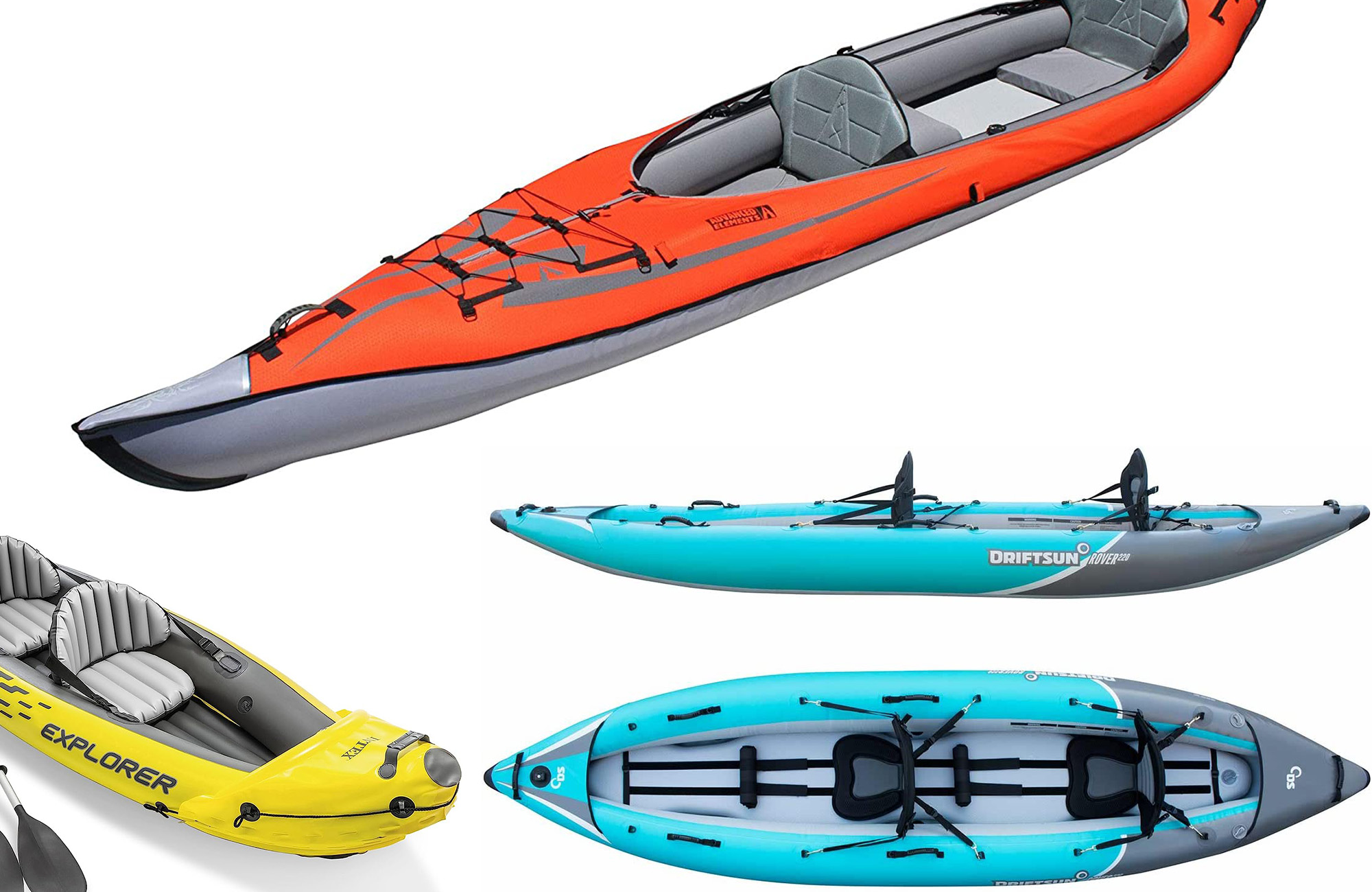 Portable Detachable Sea Drop Stitch Inflatable Kayak Fishing Boat