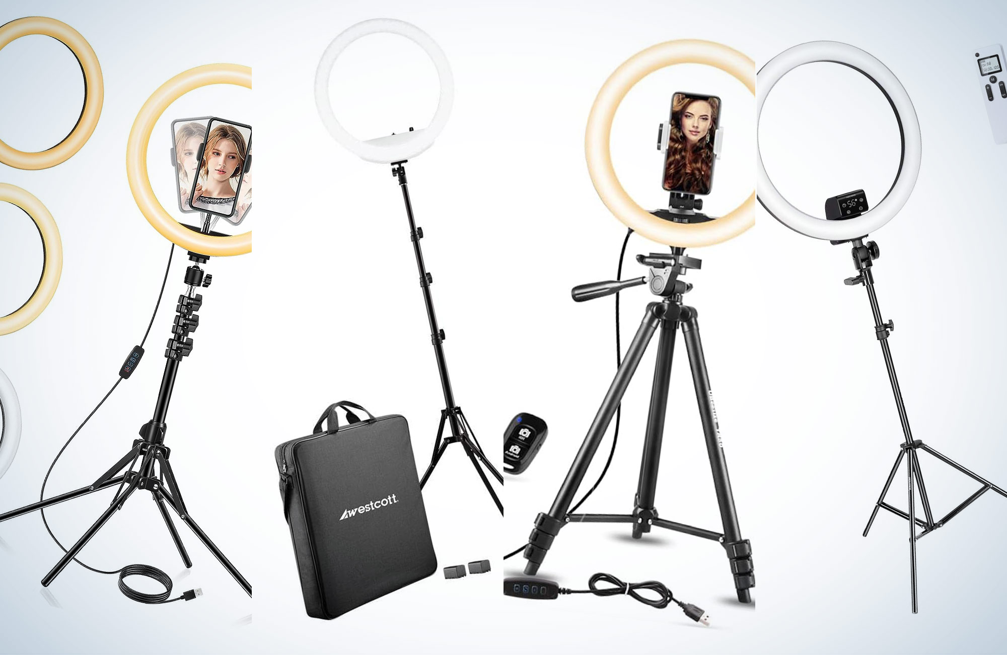 Selfie Ring Light Photography Led Rim Of Lamp with Optional Mobile Holder  Mounting Tripod Stand Ringlight For Live Video Stream