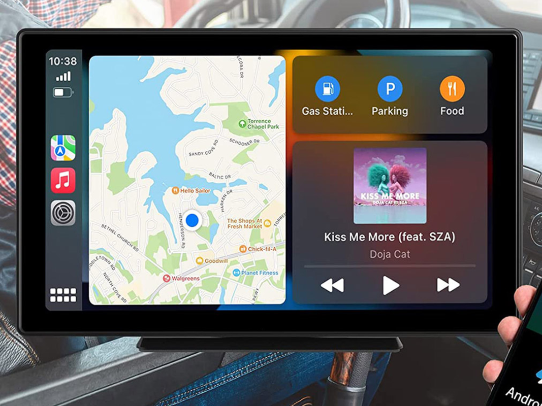 Get Apple CarPlay and Android Auto with this $96 touchscreen car display