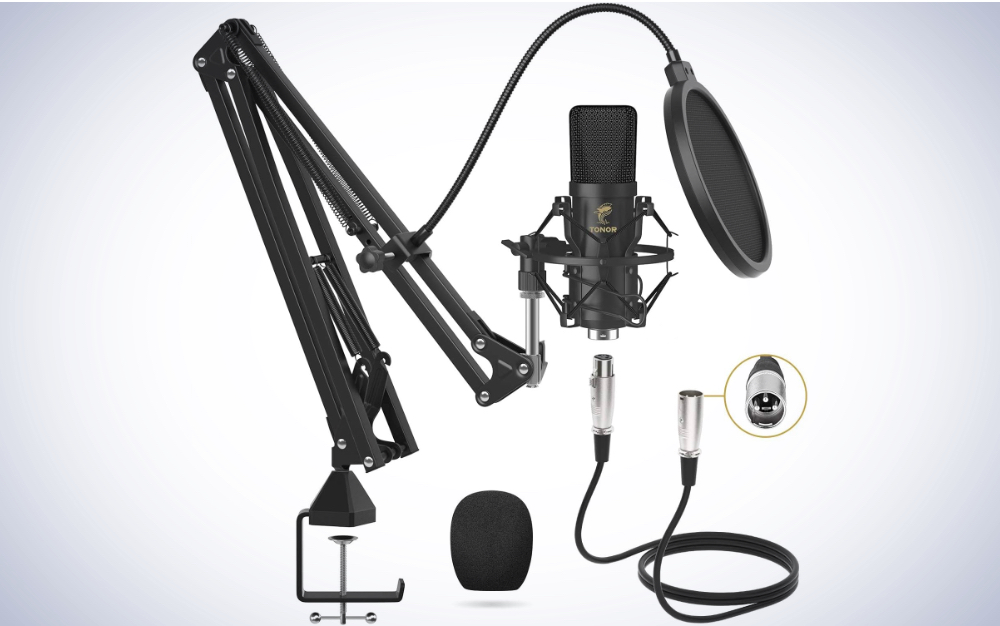 Pyle® Desktop USB Podcast Microphone Kit.