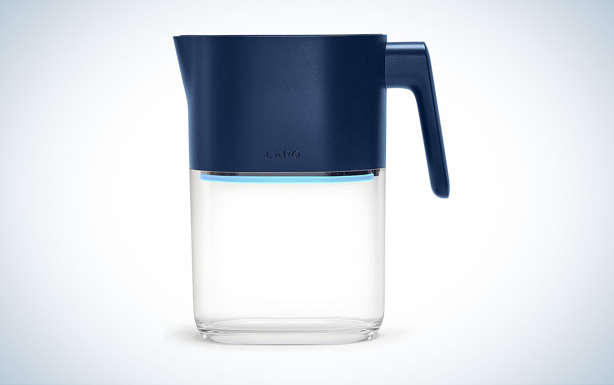 Hydros 8 Cups Blue Water Filtration Pitcher
