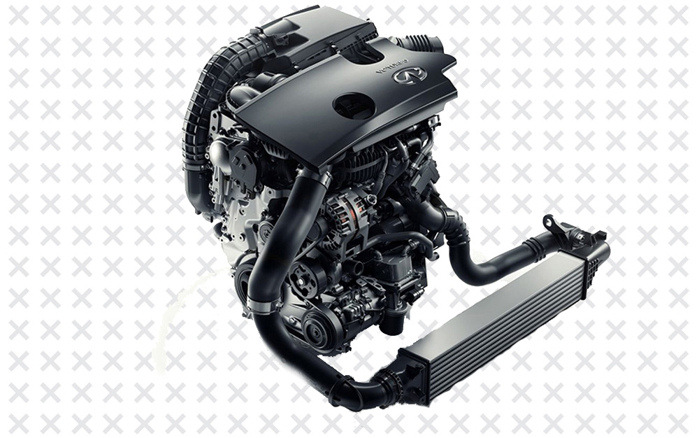 Shape-shifting engine QX50 Variable Compression Turbo Engine by Infiniti