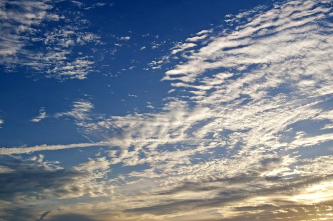 a blue sky with clouds 