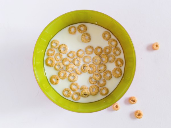 Cheerios in milk