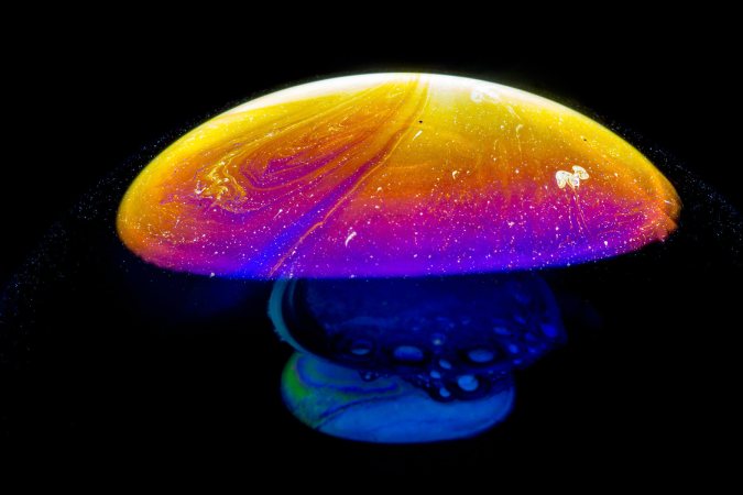 Psychedelic mushroom bubble