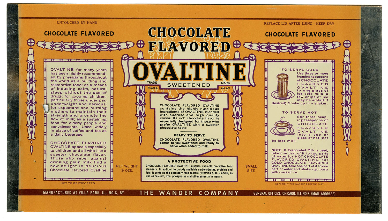 ovaltine label