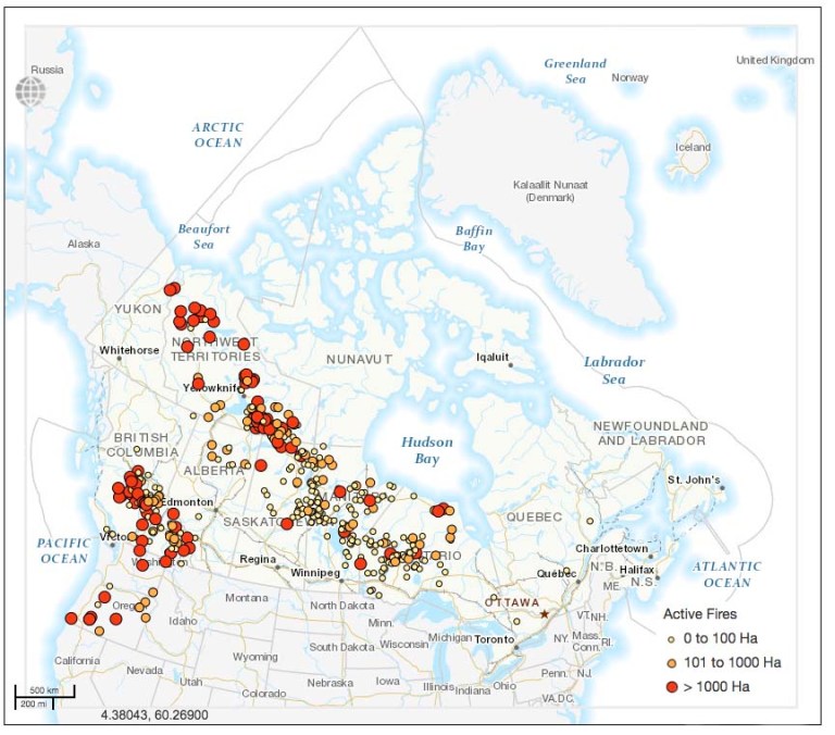 This is how much of the world is currently on fire