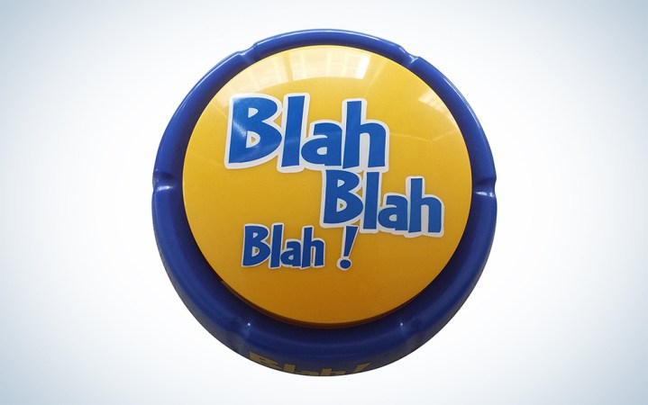  Yellow and blue blah button
