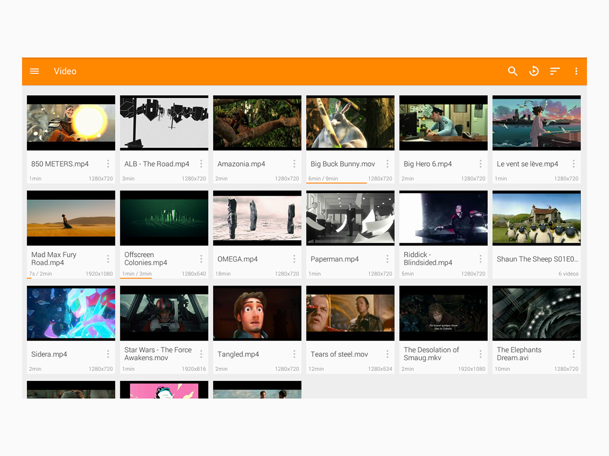 VLC Player Android app