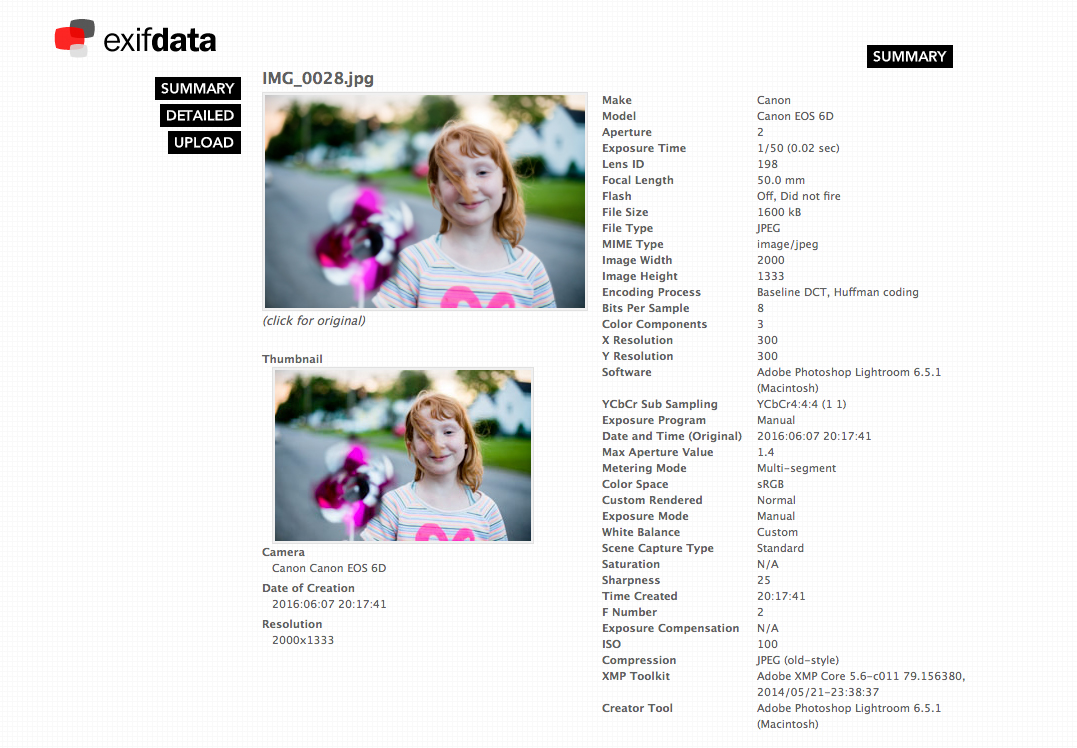 Exif Data