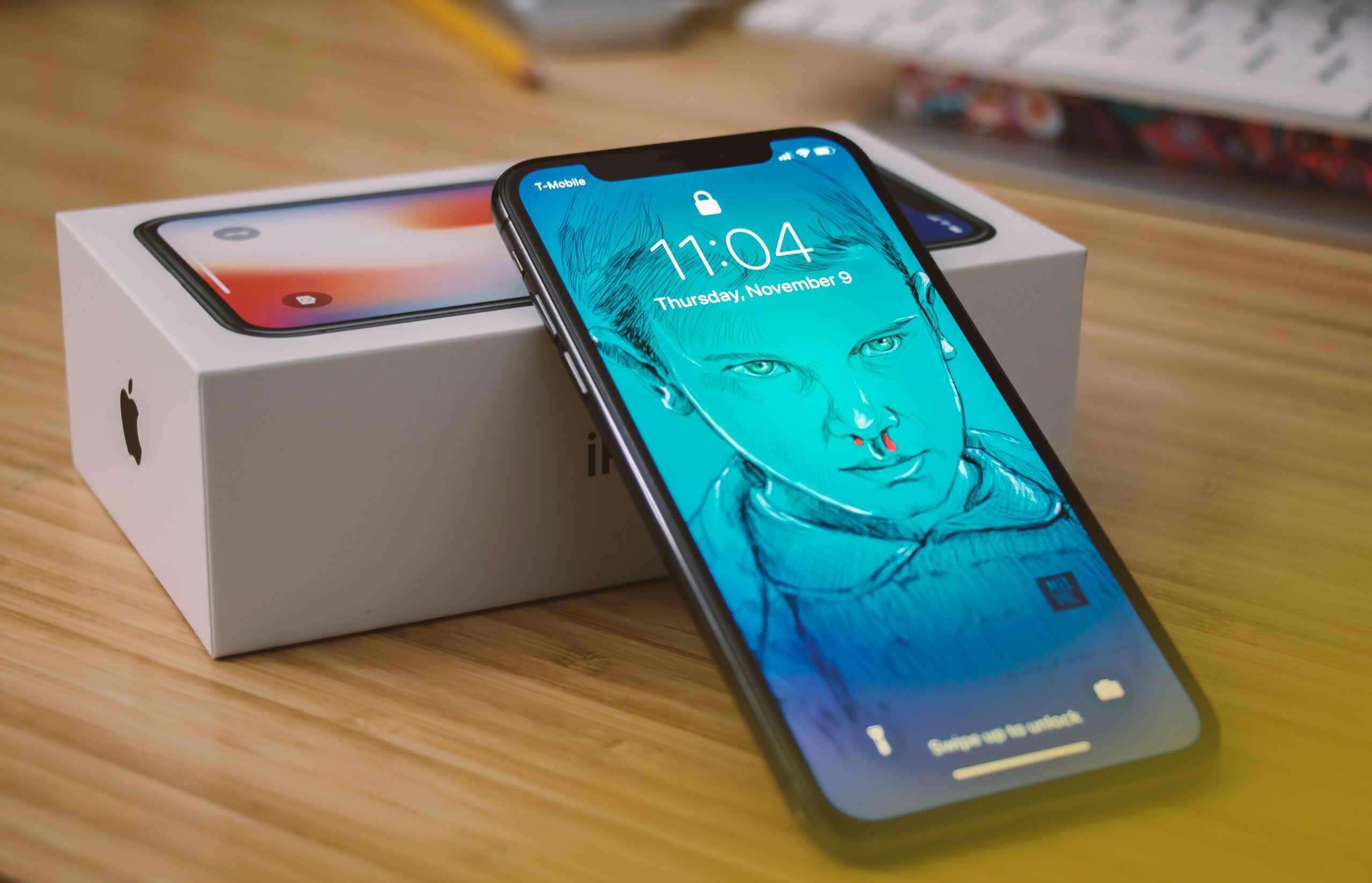 iphone X with box