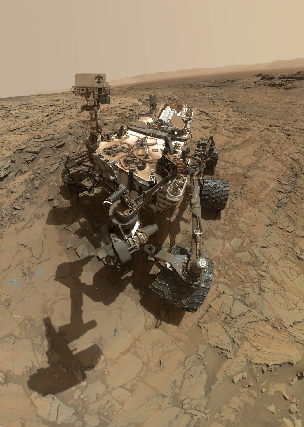 Curiosity Rover takes a self portrait