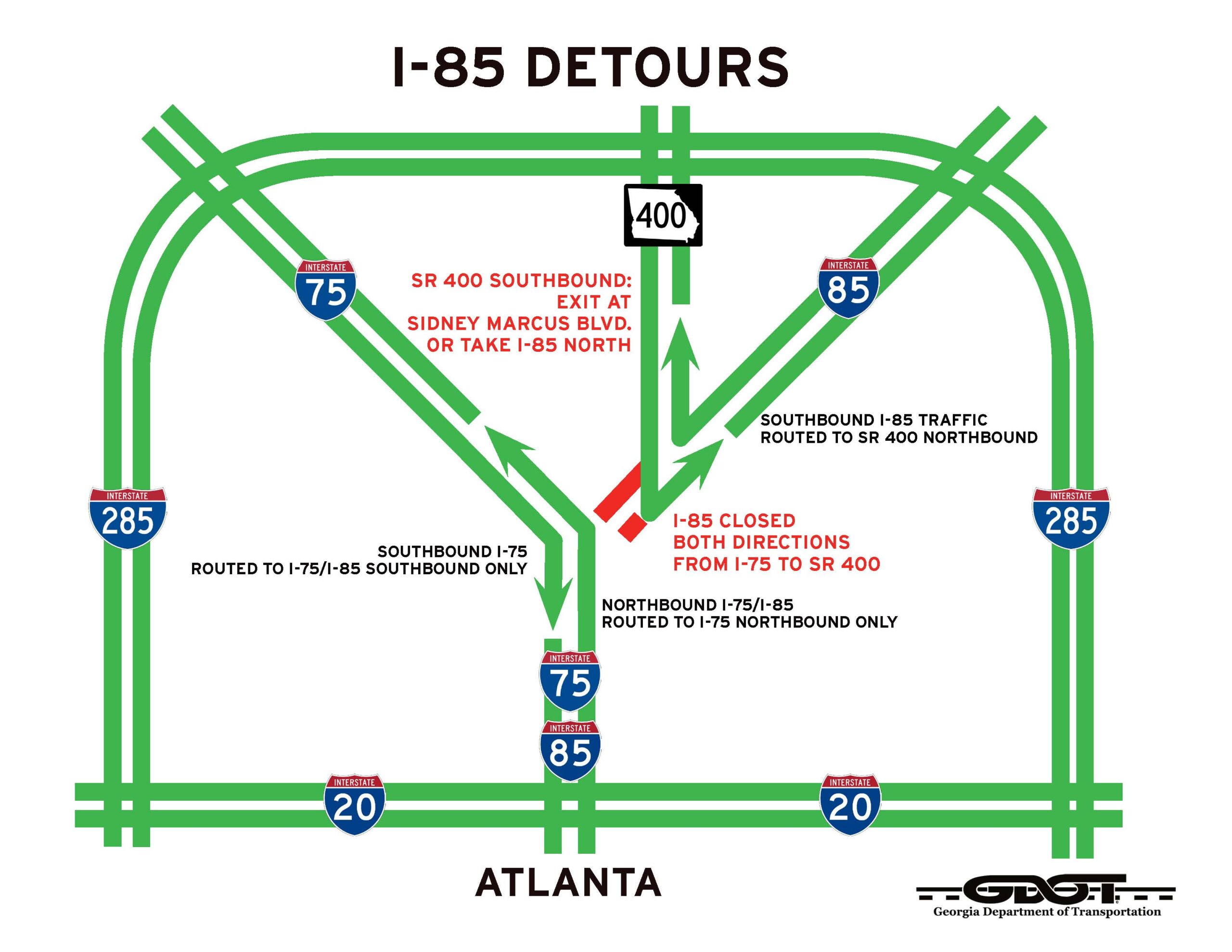 detour map