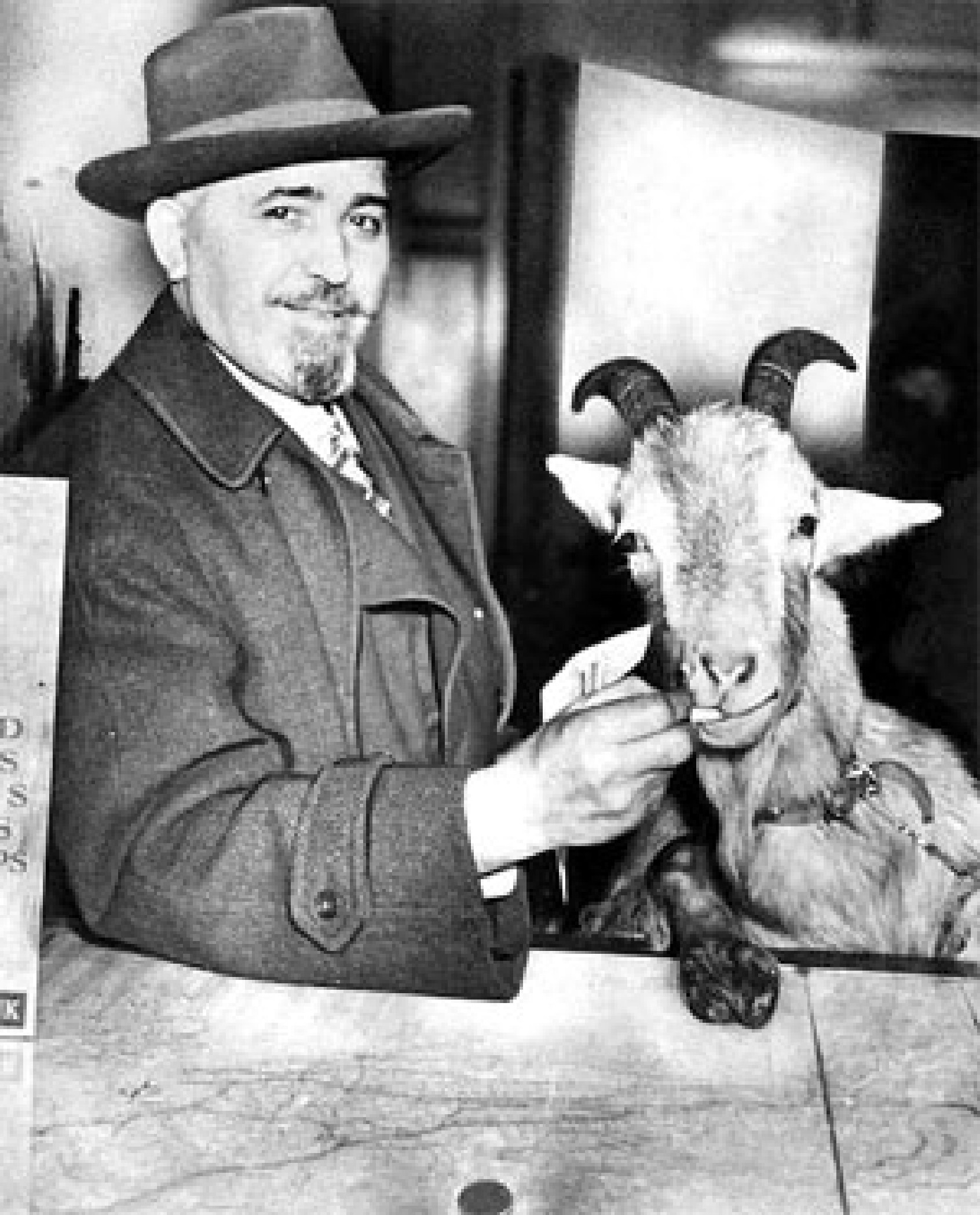 a tavern owner and his pet goat