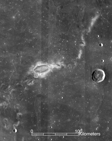 An image of Reiner Gamma on the moon. 