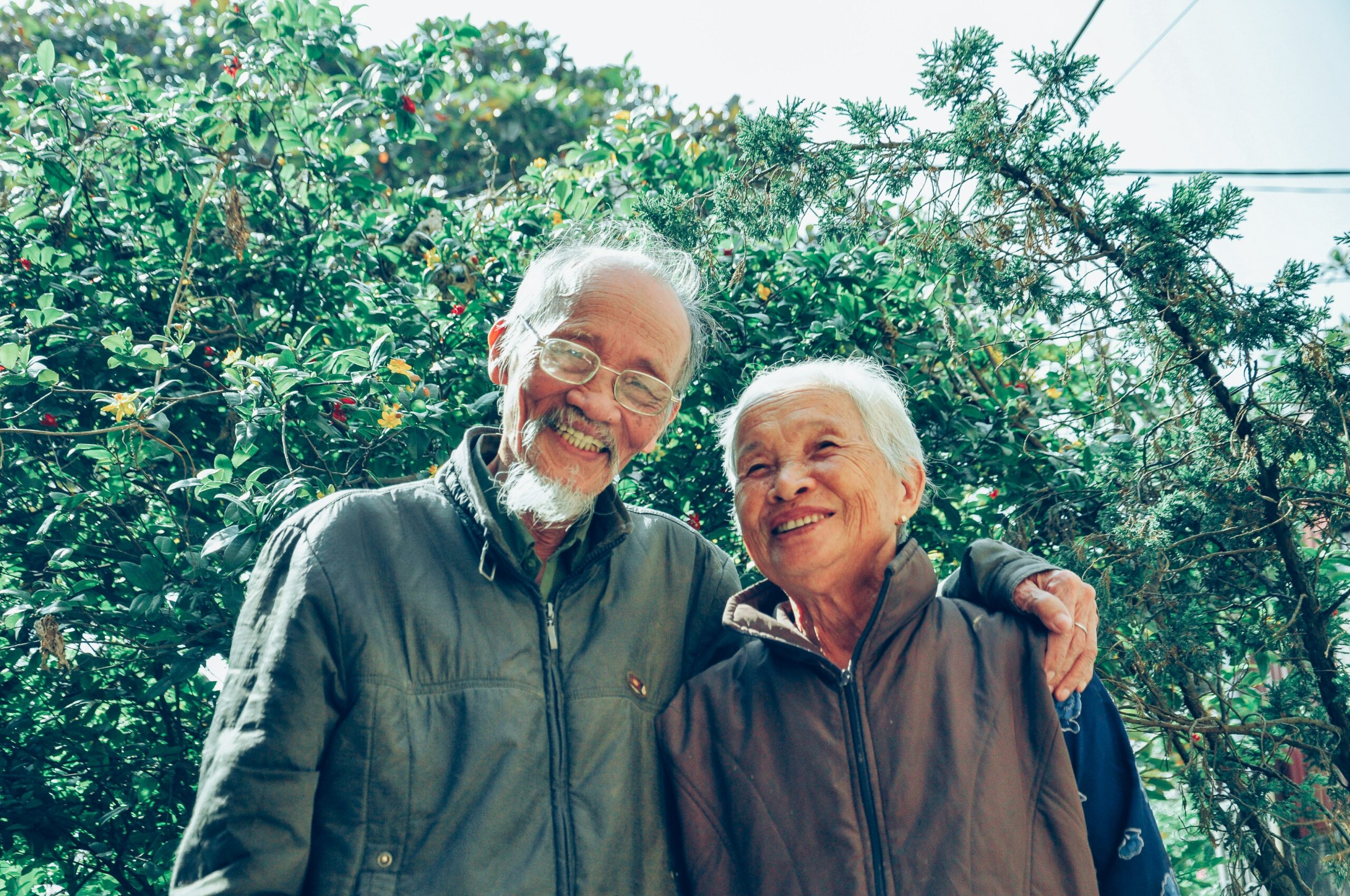 old couple smiling