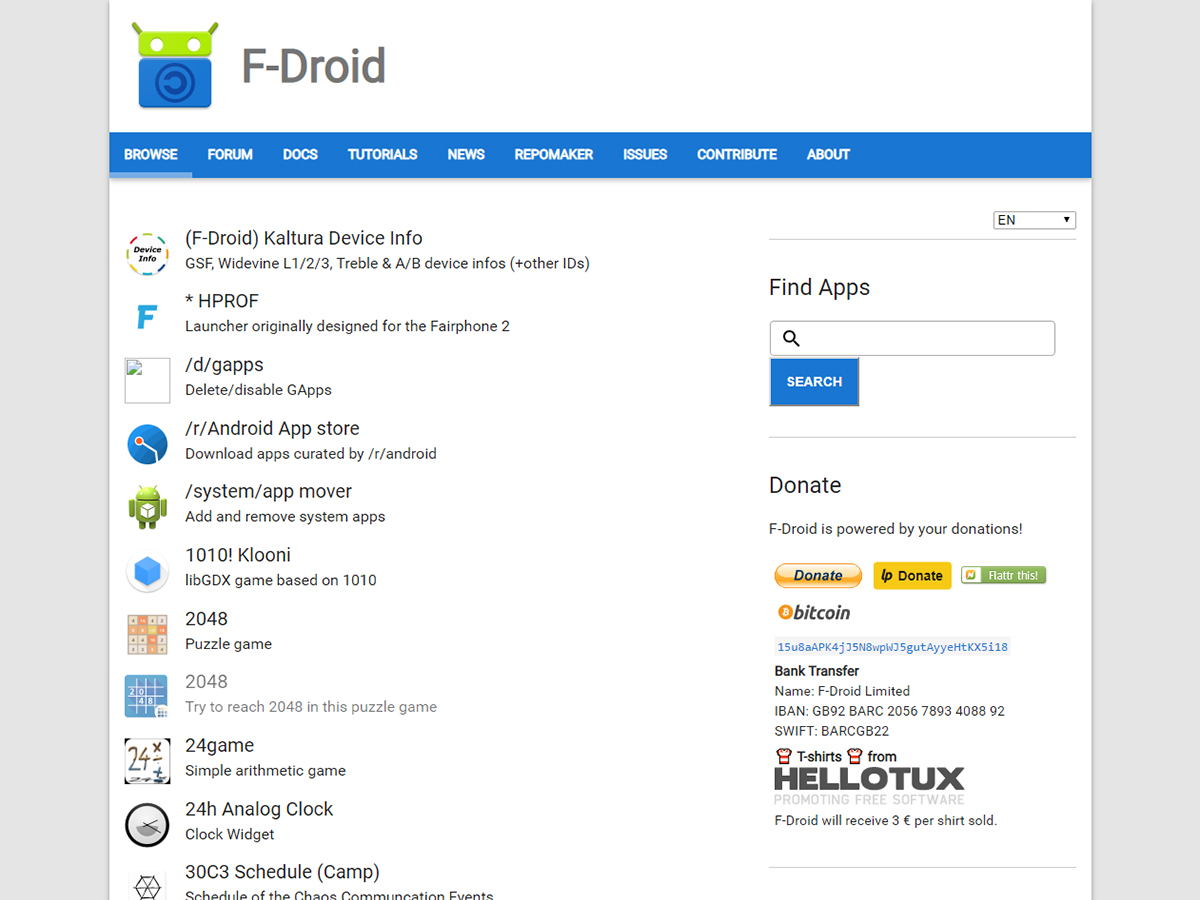 F-Droid apps