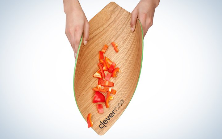  CleverOne Brands woodNflex Flexible Natural Wood Cutting Board