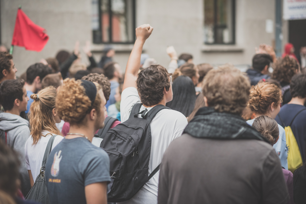 Student climate protest