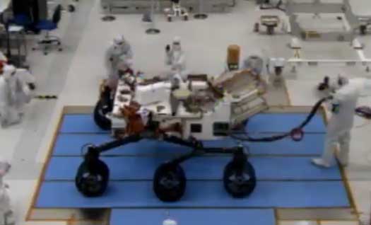 Video: Curiosity Rover Tries Out Its New Wheels for the First Time