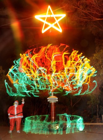 An Electrifying Christmas Light Display, Courtesy of Nikola Tesla