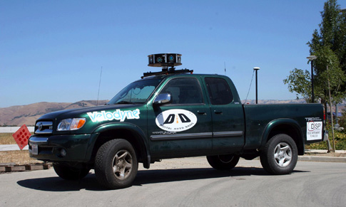 DAD's Toyota Truck equipped with laser-based navigation