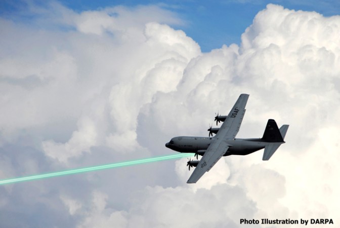 Air Force Wants Lasers On Large Planes By 2022
