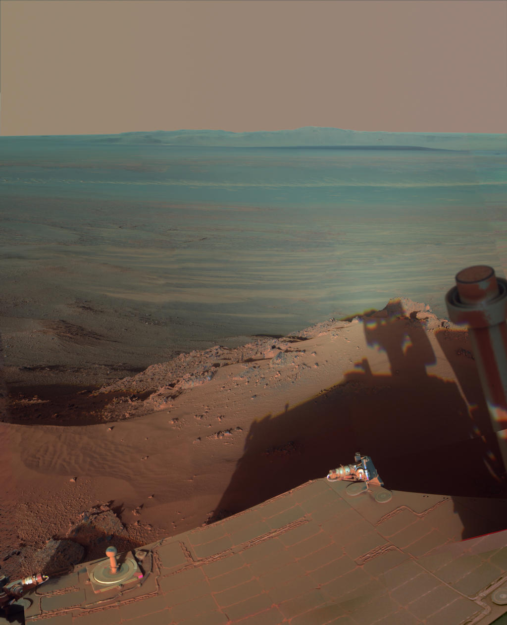 Shadows at Endeavour Crater