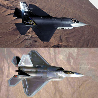 F-35 Joint Strike Fighter and the F-22 Raptor