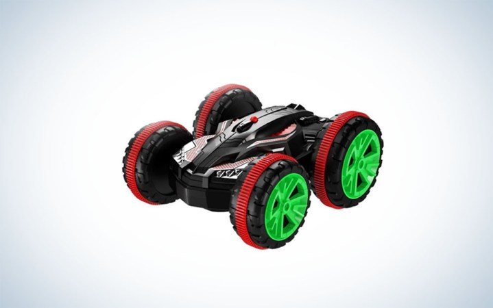  Remote Control Amphibious Off Road Electric Double Sided Car Tank Stunt Car RC