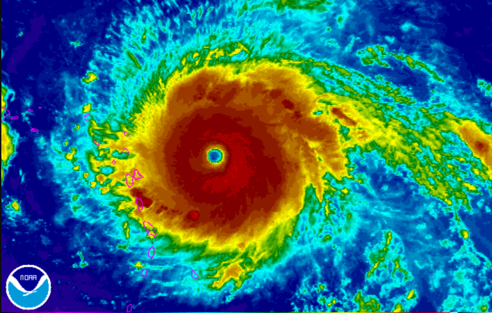 Hurricane Irma threatens the United States with power rarely seen