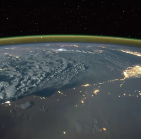 Watch Lightning Strike The Earth Through The Space Station’s Window