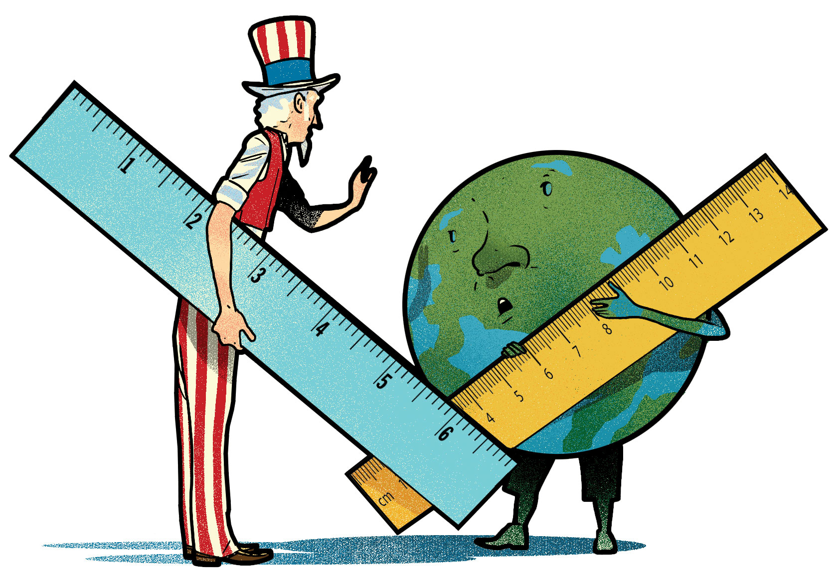 Uncle Sam versus the metric system