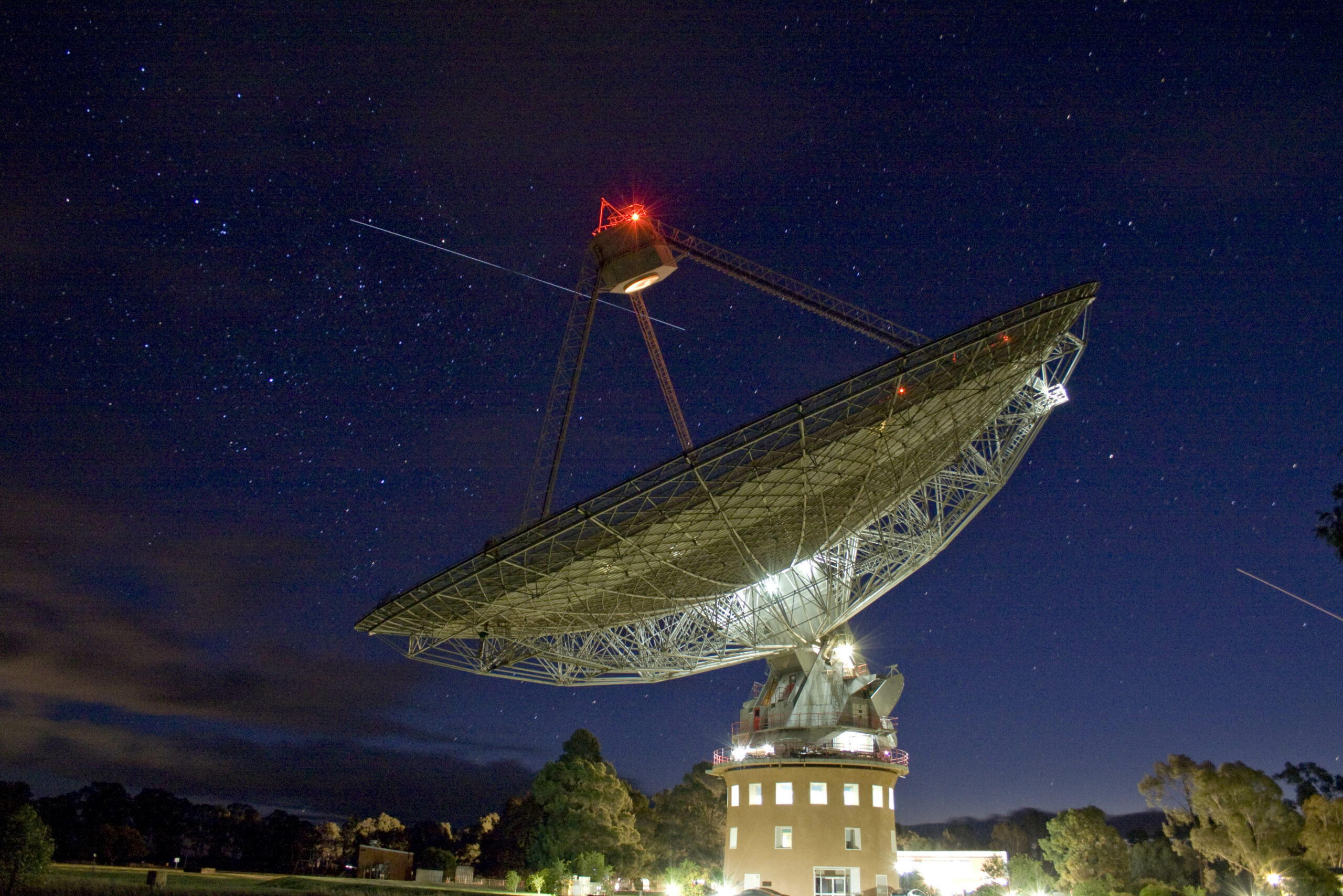 Parkes radio telescope in New South Wales, Australia