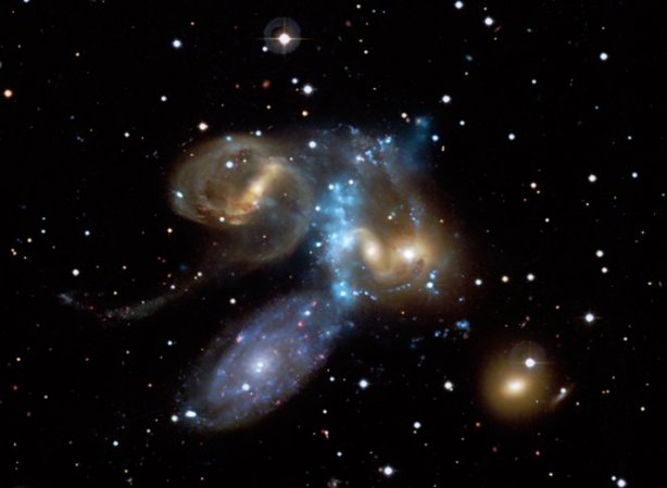 When Galaxies Collide, 280 Million Light Years Away